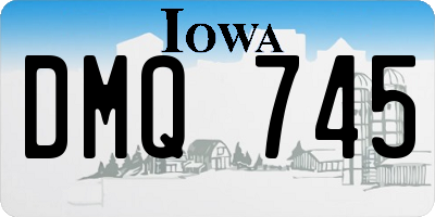 IA license plate DMQ745
