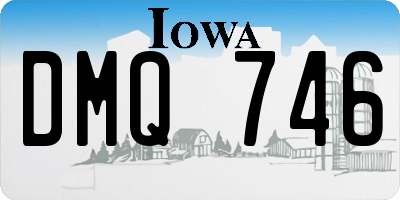IA license plate DMQ746