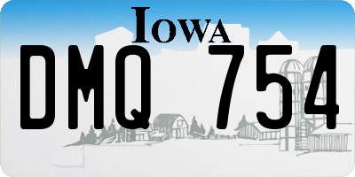 IA license plate DMQ754