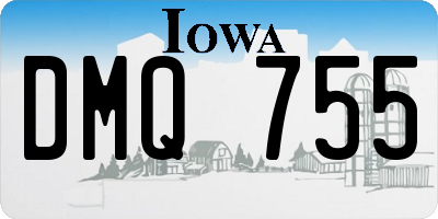 IA license plate DMQ755