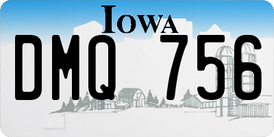 IA license plate DMQ756