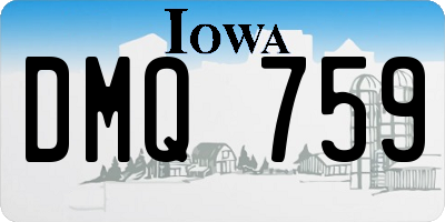 IA license plate DMQ759