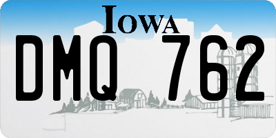IA license plate DMQ762