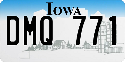 IA license plate DMQ771