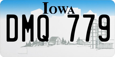 IA license plate DMQ779