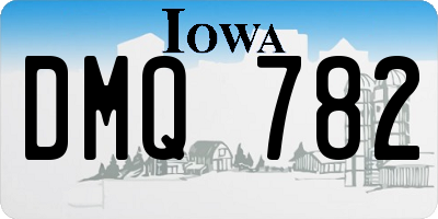 IA license plate DMQ782