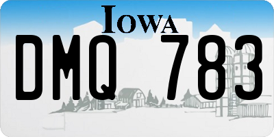 IA license plate DMQ783