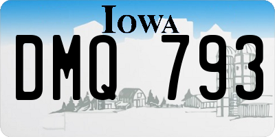 IA license plate DMQ793