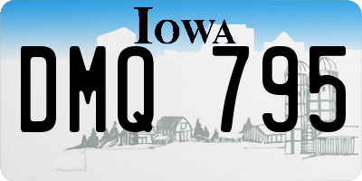 IA license plate DMQ795