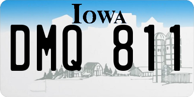 IA license plate DMQ811