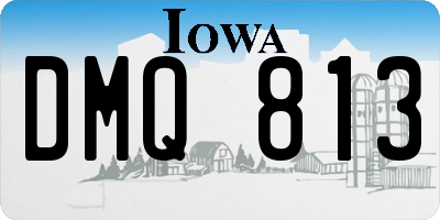 IA license plate DMQ813