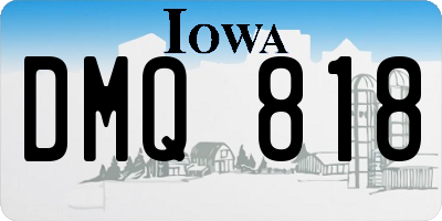 IA license plate DMQ818