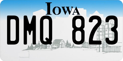 IA license plate DMQ823