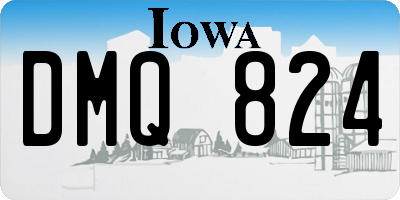 IA license plate DMQ824