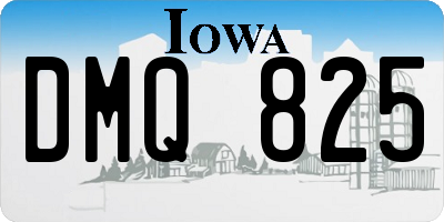 IA license plate DMQ825