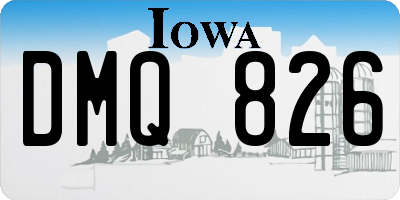 IA license plate DMQ826