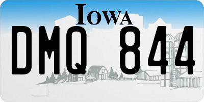IA license plate DMQ844