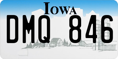 IA license plate DMQ846
