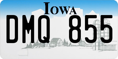 IA license plate DMQ855