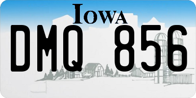 IA license plate DMQ856