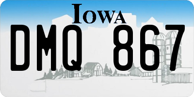 IA license plate DMQ867