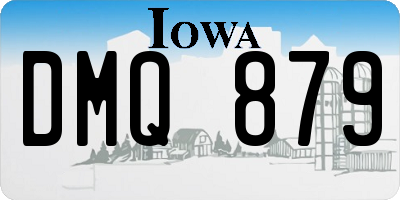 IA license plate DMQ879