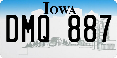 IA license plate DMQ887