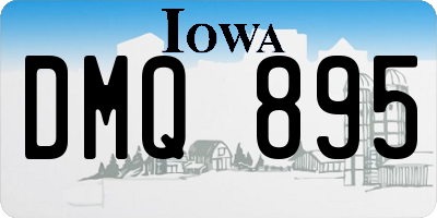 IA license plate DMQ895