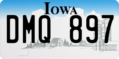 IA license plate DMQ897