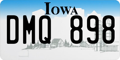 IA license plate DMQ898