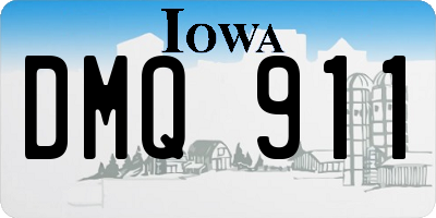 IA license plate DMQ911