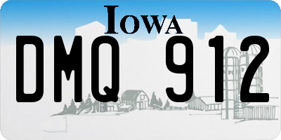 IA license plate DMQ912