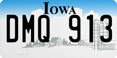 IA license plate DMQ913