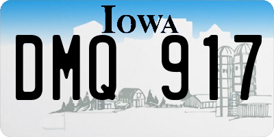 IA license plate DMQ917