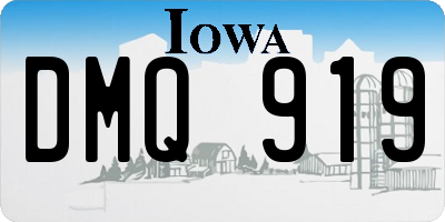 IA license plate DMQ919