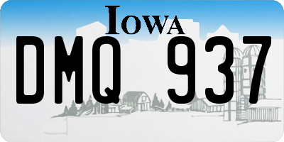 IA license plate DMQ937