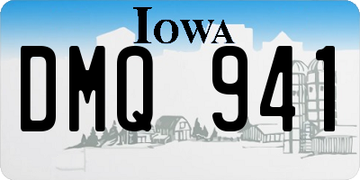 IA license plate DMQ941