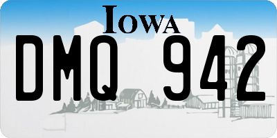 IA license plate DMQ942