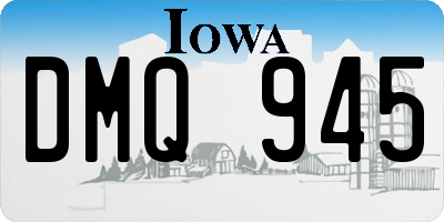 IA license plate DMQ945