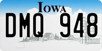 IA license plate DMQ948