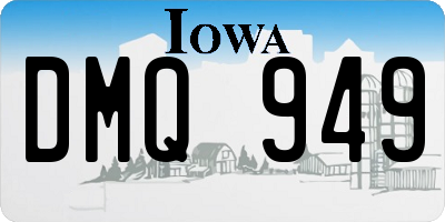 IA license plate DMQ949