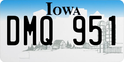IA license plate DMQ951