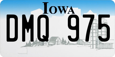 IA license plate DMQ975