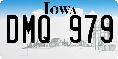 IA license plate DMQ979