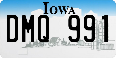 IA license plate DMQ991