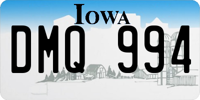 IA license plate DMQ994