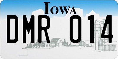 IA license plate DMR014