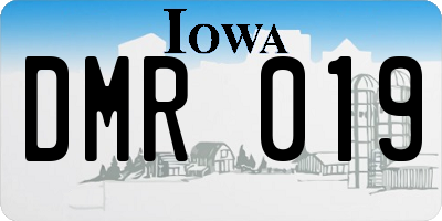 IA license plate DMR019