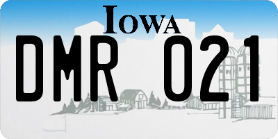 IA license plate DMR021