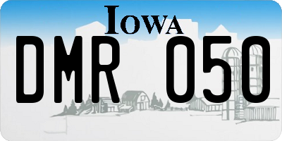 IA license plate DMR050